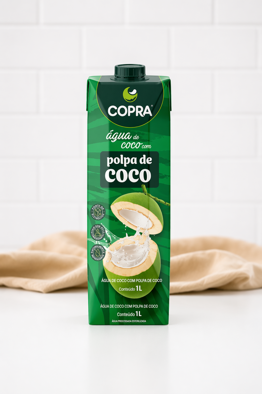Agua de Coco COPRA con Pulpa