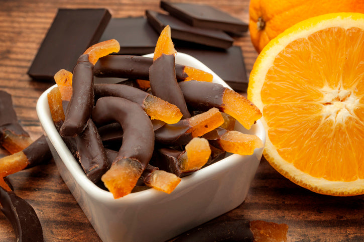 Naranjas con chocolate